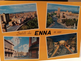 Cartolina Saluti Da Enna 1969 Vedutine - Enna