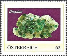 2006+ "Austria" Mineralien, Minerals, Dioptas, Private Issue, Low Edition! Only 200! LOOK! - Timbres Personnalisés
