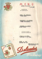 Menu Publicitaire Ancien/HOTEL MIRANDA/ Mexique/ DELICADOS Cigarettes/ /1956        MENU308 - Menú