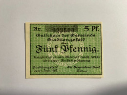Allemagne Notgel Lengsfeld 5 Pfennig - Collections