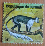 Colobus Angolensis/Guéréza D'Angola (Singe/Animaux) - Burundi - 1975 - YT 659 - Used Stamps