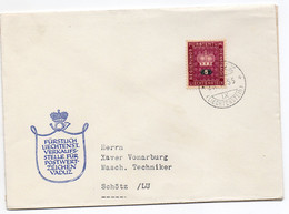 1955 Liechtenstein Da Vaduz A Schotz - Briefe U. Dokumente