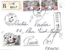 Ex-COLONIES Fses  - République Du TOGO « LOME » (République à/c. Du 27 Avril 1960) & Membre De L’U.P.F. - Covers & Documents