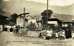 5306 - Savoie  -  FRONTENEX  :  Village De La Croix , Sortie De Messe ?? Route De Tamié  - Circulée - Altri & Non Classificati