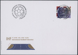 Suisse - 2021 - Handball IHF - Ersttagsbrief FDC ET - Ersttag Voll Stempel - Brieven En Documenten