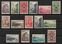 Monaco Croix-rouge Série N°200/214** Cote 410€ - Unused Stamps