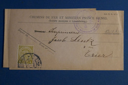 AK15 LUXEMBOURG  BANDE DE JOURNAL  1891  TRIER  ++ + AFFRANCH. INTERESSANT - 1895 Adolphe Rechterzijde