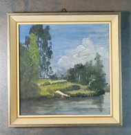 île Envahie Par La Végétation Dans Un étang/ Overgrown Island In Pond, Impressionnisme/ Impressionism - Huiles