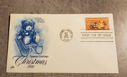 U.S.A. OFFICIAL FDC CHRISTMAS YEAR 1981 - 1981-1990