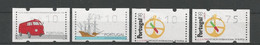 Portugal 1995-1997 '4Values Y.T. Ex D 8-9-14 ** - Frankeervignetten (ATM/Frama)