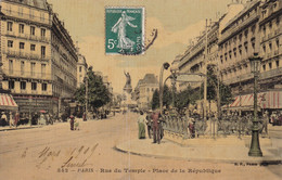 PARIS - Rue Du Temple - Place De La République - Zonder Classificatie