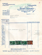 Factuur Verpakkingen Viaene Brugge 1952 (01) - Druck & Papierwaren