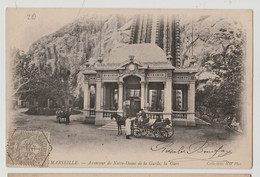 CPA13 - MARSEILLE - Ascenseur De Notre-Dame De La Garde, PRECURSEUR// CIRCULEE - Notre-Dame De La Garde, Funicular Y Virgen