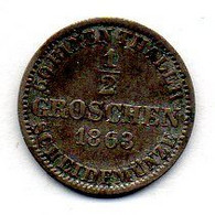 GERMAN STATES - HANNOVER, 1/2 Groschen, Silver, Year 1863-B, KM #235 - Kleine Munten & Andere Onderverdelingen