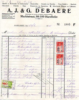 Factuur Kruidenier Debaere Harelbeke 1948 - Alimentaire