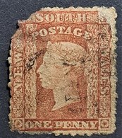 NEW SOUTH WALES 1860 - Canceled - Sc# 35 - Defect On Upper Left Corner! - Used Stamps