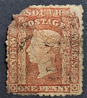 NEW SOUTH WALES 1860 - Canceled - Sc# 35 - Defect On Upper Left Corner! - Usados