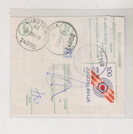 YUGOSLAVIA  GRAHOVO  Charity Stamp 1981 Postal Document Money Order - Covers & Documents