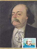 France 2021 Gustave Flaubert Rouen Carte Maximum Premier Jour Littérature Ecrivain - 2020-…