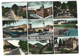 13683 CLC - SALUTI DA FOLIGNO 9 VEDUTE 1959 - Foligno