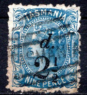 AUSTRALIE (TASMANIE) - 1889-91 - N° 48 - 2 1/2 D. S. 9 P. Bleu - (Effigie De Victoria) - Usati
