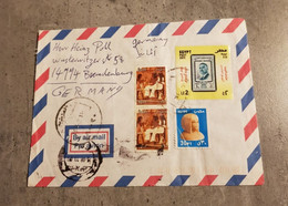 EGYPT COVER CIRCULED SEND TO GERMANY - Cartas & Documentos