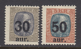 Iceland, Scott 137-138, MLH - Neufs