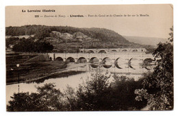 LIVERDUN--1905--Pont Du Canal Et Du Chemin De Fer Sur La Moselle.......timbre...cachet...........à  Saisir - Liverdun