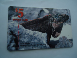 BAHAMAS USED CARDS  ANIMALS INGUANA - Bahamas
