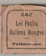 Film Fixe Pathéorama Années 20 Image Pellerin Epinal Les Petits Ballons Rouges - Bobines De Films: 35mm - 16mm - 9,5+8+S8mm