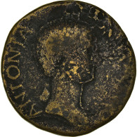 Monnaie, Antonia, Dupondius, Rome, TB, Bronze, RIC:104 - Les Julio-Claudiens (-27 à 69)