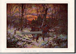 Illustration - Guerre 1914-1918 "Dans Le Bois Le Prêtre" D'après Galien Laloue - 1914-18