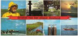 Groeten Van Het Eiland Ameland - (Nederland/Holland) - (Lange Ansichtkaart: 21 Cm X 10.3 Cm) - Ameland