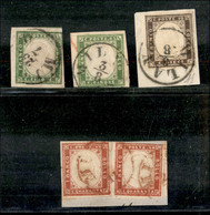 Antichi Stati Italiani - Lombardo Veneto - 1859 (Milano - Luglio/novembre) - 5 Cent (C1) + 5 Cent (13B) + 10 Cent (14A)  - Unclassified