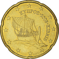 Chypre, 20 Euro Cent, 2008, SUP+, Laiton, KM:82 - Cyprus