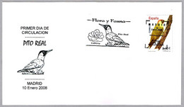 PITO REAL - Green Woodpecker - Pic Vert  (Picus Viridis). FDC Madrid 2008 - Mechanical Postmarks (Advertisement)