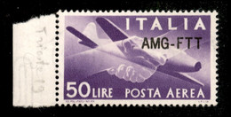 Trieste  - AMG FTT - 1954 - Secondo Tipo - 50 Lire (22A) Bordo Foglio - Gomma Integra - Other & Unclassified