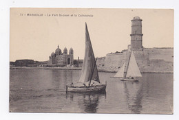 CP2368 - MARSEILLE - LE FORT SAINT JEAN ET LA CATHEDRALE - Vieux Port, Saint Victor, Le Panier