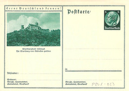 P221-023 Blanc Hindenburg Medallion Deutsches Reich - Enteros Postales