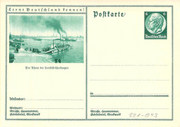 P221-043 Blanc Hindenburg Medallion Deutsches Reich - Enteros Postales