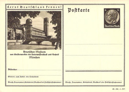 P236 Blanc Hindenburg Medaillon Deutsches Reich - Enteros Postales