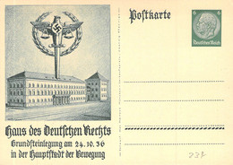 P237 Blanc Hindenburg Medaillon Deutsches Reich - Enteros Postales