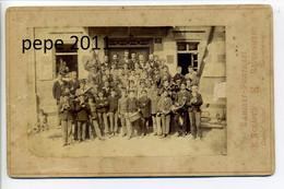 RAVENSBURG - Foto Auf Der Karte Einer Fanfare, Gruppe Junger Musiker - Originalfoto Von K. SCHAFER - Old (before 1900)
