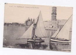 CP2370 - MARSEILLE - CATHEDRALE ET FORT SAINT JEAN - Vieux Port, Saint Victor, Le Panier