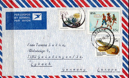 Südafrika RSA - Tag Der Briefmarke U. A. (MiNr: 910+892IA+750) 1995 - Auf Brief - Covers & Documents