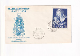 Saar - Marianisches Jahr 1954 - Saarbrücken - FDC