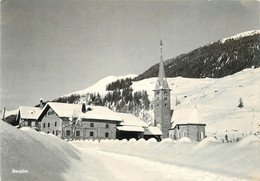 BERGÜN - Vue Générale, église. - Bergün/Bravuogn