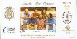 España Prueba De Lujo 058. Familia Real. 1996 - Blocs & Hojas