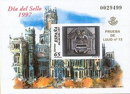 España Prueba De Lujo 062. Dia Del Sello. 1997 - Blocs & Hojas