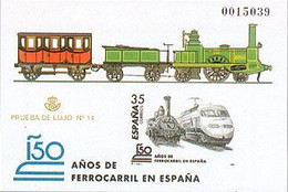 España Prueba De Lujo 067. Trenes. 1998 - Blocs & Hojas